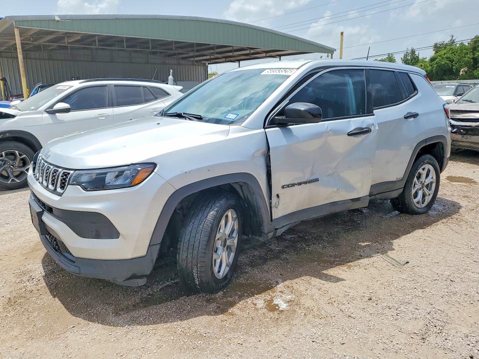 2025 Jeep Compass VIN 3C4NJDAN0ST586208 COPART salvage auction — FRONT END, Tx - Certificate Of Title, sold $8,600 on 2026-07-28 (photo 1)