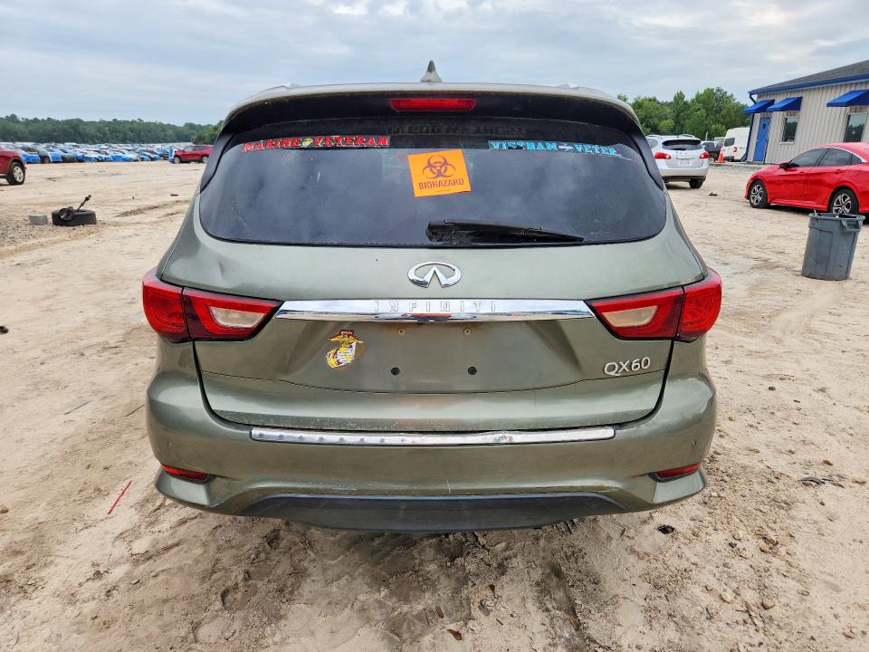 2017 Infiniti Qx60 VIN 5N1DL0MN5HC501714 COPART salvage auction — FRONT END, Fl - Certificate Of Title, sold $825 on 2026-07-31 (photo 6)