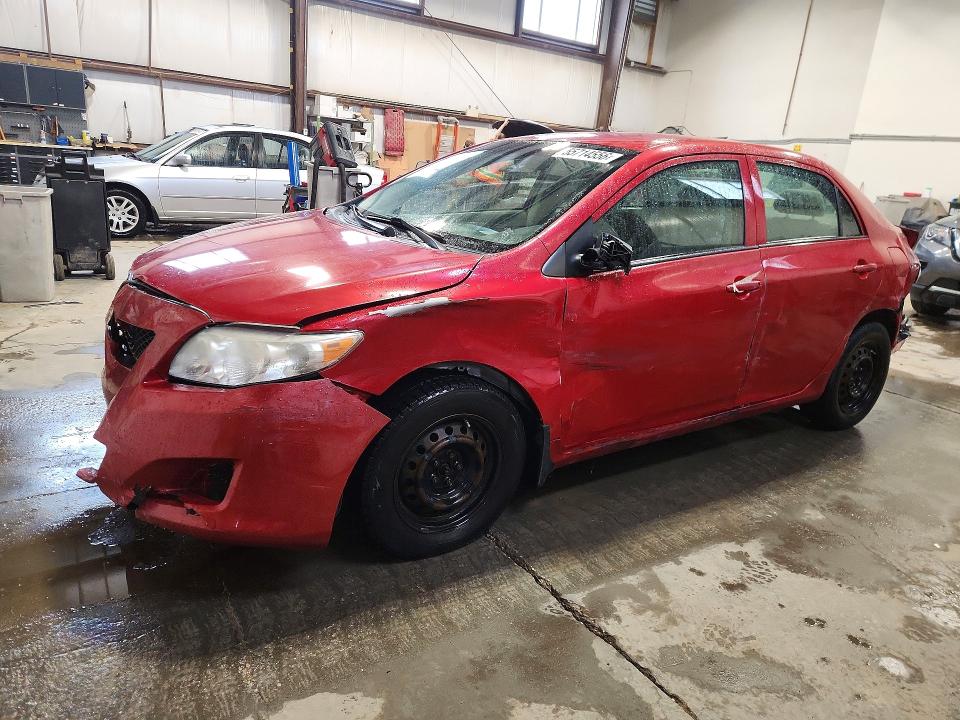 2009 Toyota Corolla VIN 2T1BU40E89C072504 COPART salvage auction — FRONT END, AB - BOS - SALVAGE, sold $1,150 on 2026-07-02 (photo 1)