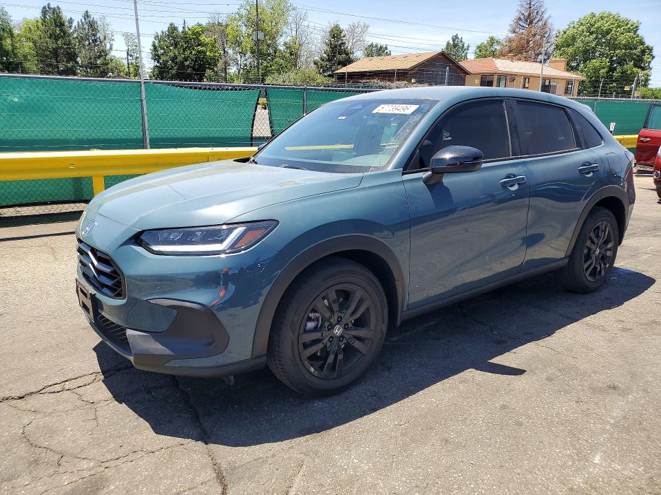 2026 Honda Hr-v VIN 3CZRZ2H58TM758642 COPART salvage auction — SIDE, Co - Public - Salvage Title, sold $10,100 on 2026-07-09 (photo 1)
