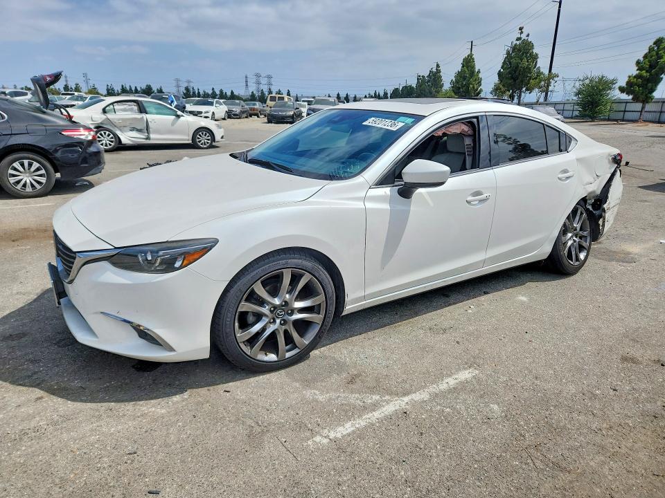 2017 Mazda 6 VIN JM1GL1W52H1142306 COPART salvage auction — REAR END, Ca - Salvage Certificate, sold $1,250 on 2026-07-28 (photo 1)