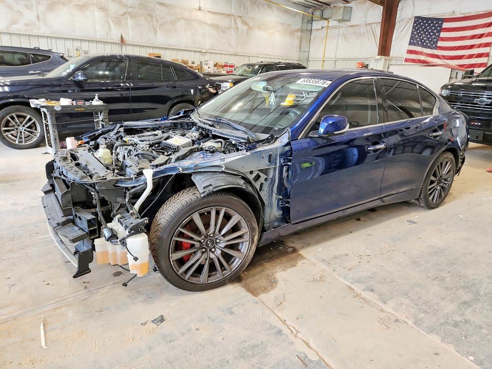2017 Infiniti Q50 VIN JN1FV7AR2HM871040 COPART salvage auction — FRONT END, Wi - Certificate Of Title, sold $2,800 on 2026-07-15 (photo 1)
