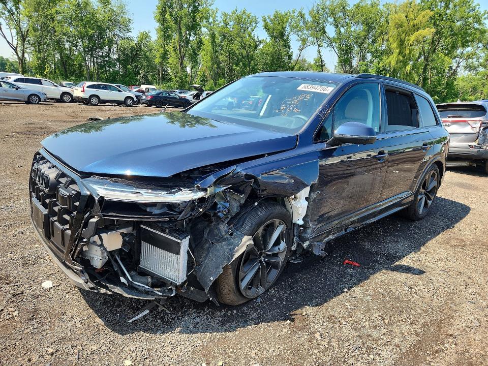 2025 Audi Q7 VIN WA1LVBF76SD027062 COPART salvage auction — FRONT END, Ct - Cert Of Title-Salvage, sold $28,000 on 2026-07-07 (photo 1)