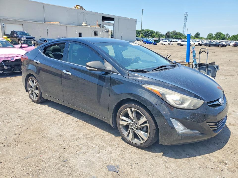 2015 Hyundai VIN KMHDH4AE5FU322996 COPART salvage auction — VANDALISM, Va - Cert Of Title - Salvage, sold $750 on 2026-07-29 (photo 4)