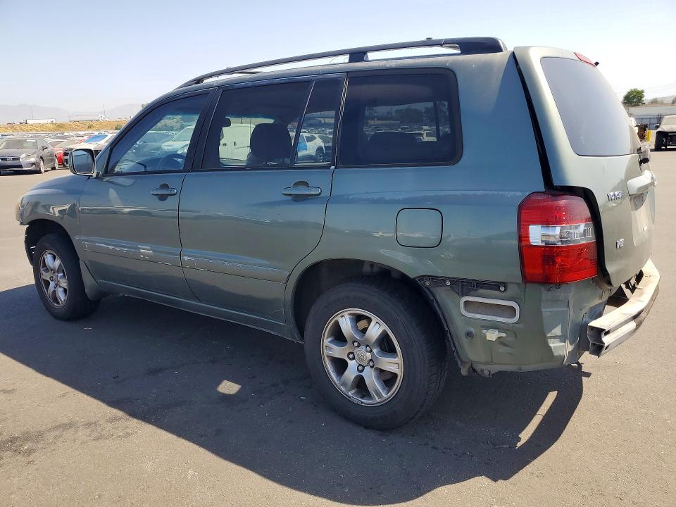 2004 Toyota Highlander VIN JTEDP21A240025046 COPART salvage auction — REAR END, Ca - Salvage Certificate, sold $875 on 2026-07-13 (photo 2)