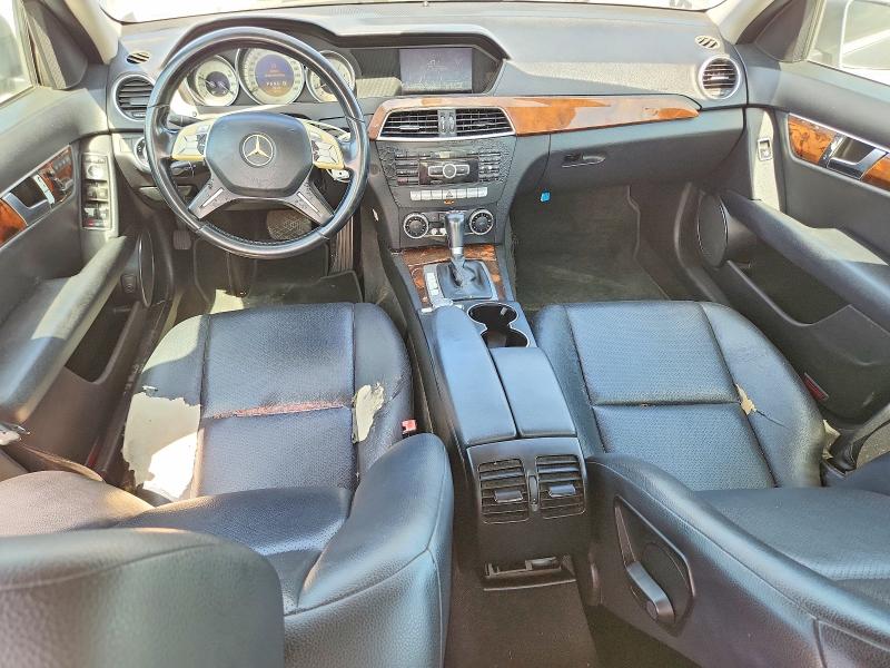 2012 Mercedes-benz C class VIN WDDGF8BB4CF857312 COPART salvage auction — NORMAL WEAR, TX - CERTIFICATE OF TITLE, sold $800 on 2026-07-17 (photo 8)