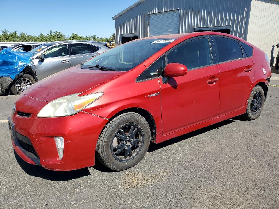 2013 Toyota Prius VIN JTDKN3DU7D1709680 COPART salvage auction — REAR END, Ca - Salvage Certificate, sold $1,300 on 2026-07-02 (photo 1)
