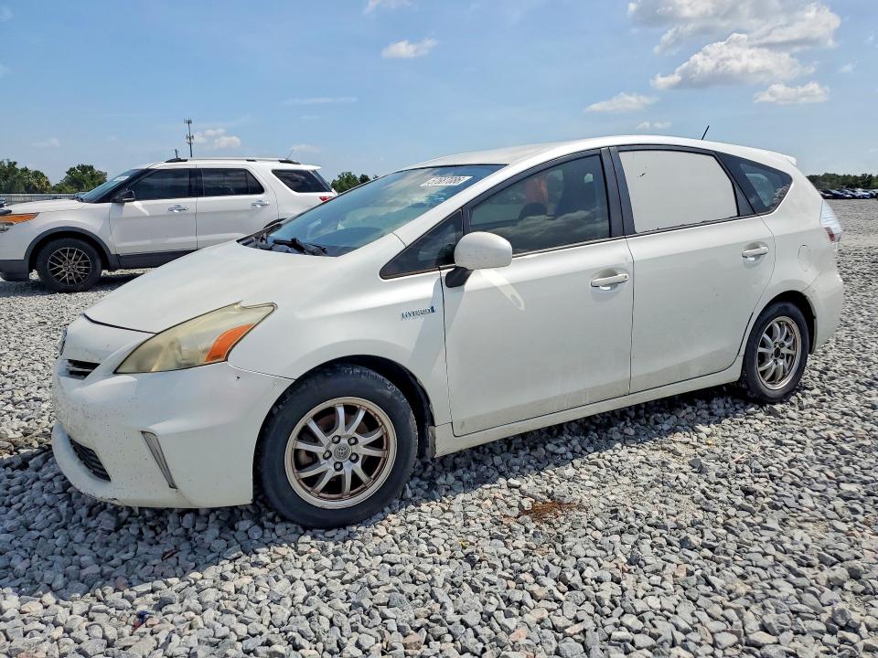 2012 Toyota Prius v VIN JTDZN3EU3C3166196 COPART salvage auction — FRONT END, FL - CERT OF TTL-REBUILT&SLVG RBLD, sold $1,300 on 2026-07-02 (photo 1)