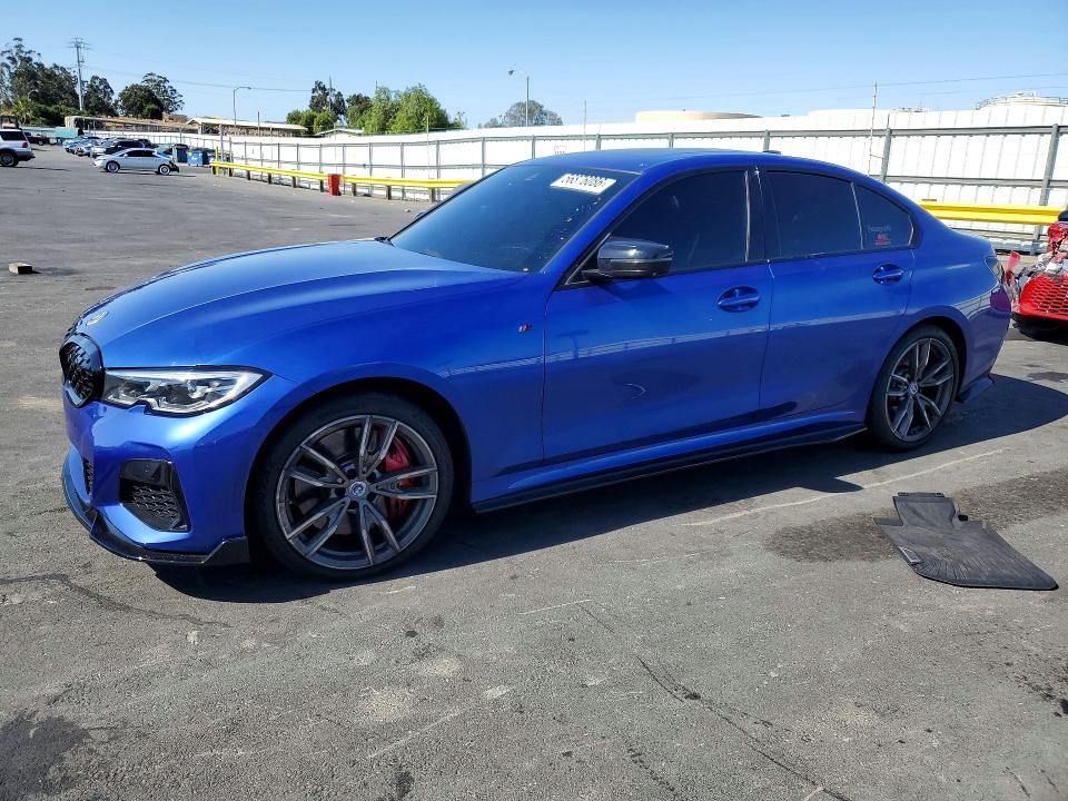 2022 BMW VIN WBA5U9C09NFL70780 COPART salvage auction — FRONT END, Ca - Salvage Certificate, sold $6,500 on 2026-07-27 (photo 1)