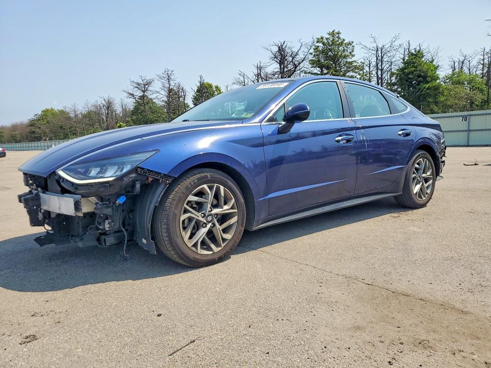 2022 Hyundai Sonata VIN 5NPEF4JA4NH135379 COPART salvage auction — REAR END, NY - MV-907A SALVAGE CERTIFICATE, sold $80 on 2026-07-27 (photo 1)
