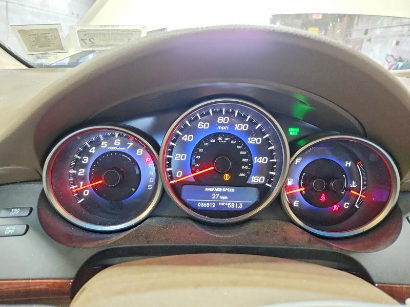 2009 Acura Rl VIN JH4KB266X9C000706 COPART salvage auction — SIDE, NY - MV-907A SALVAGE CERTIFICATE, sold $950 on 2026-07-20 (photo 9)