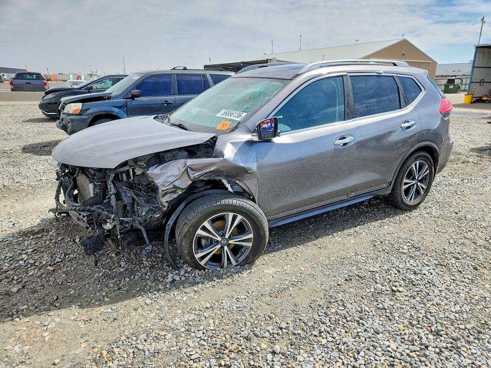 2017 Nissan Rogue VIN 5N1AT2MV0HC827242 COPART salvage auction — FRONT END, Co - Public - Salvage Title, sold $1,150 on 2026-07-09 (photo 1)
