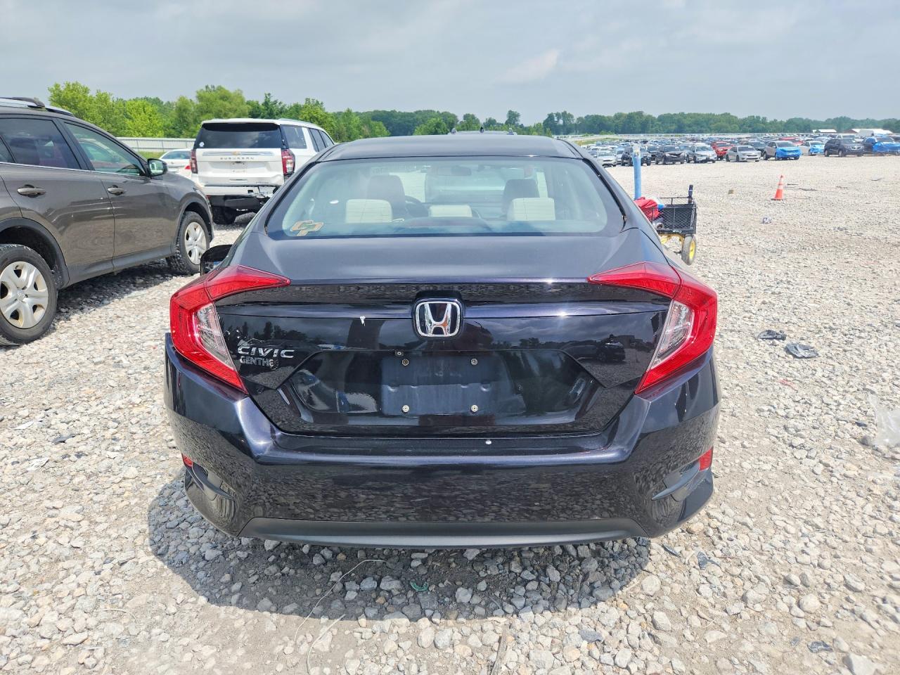 2017 Honda Civic VIN 19XFC2F50HE045877 COPART salvage auction — Rear End, MI - CERTIFICATE OF TITLE, sold $2,050 on 2026-07-02 (photo 6)