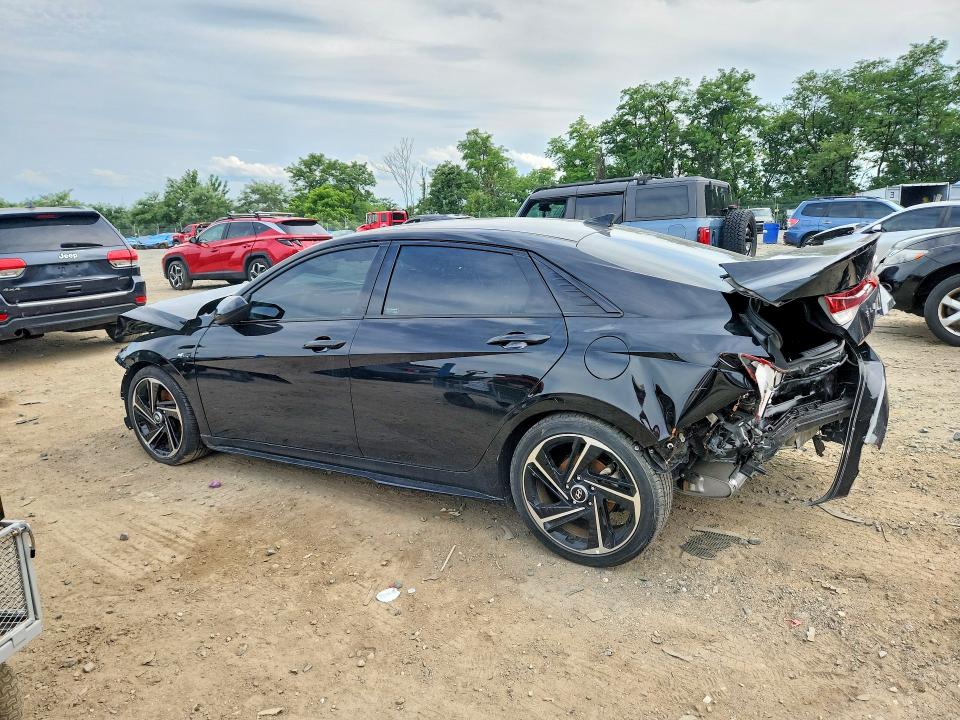 2023 Hyundai Elantra VIN KMHLR4AF0PU411846 COPART salvage auction — REAR END, MD - CERTIFICATE OF TITLE (P), sold $3,650 on 2026-07-31 (photo 2)