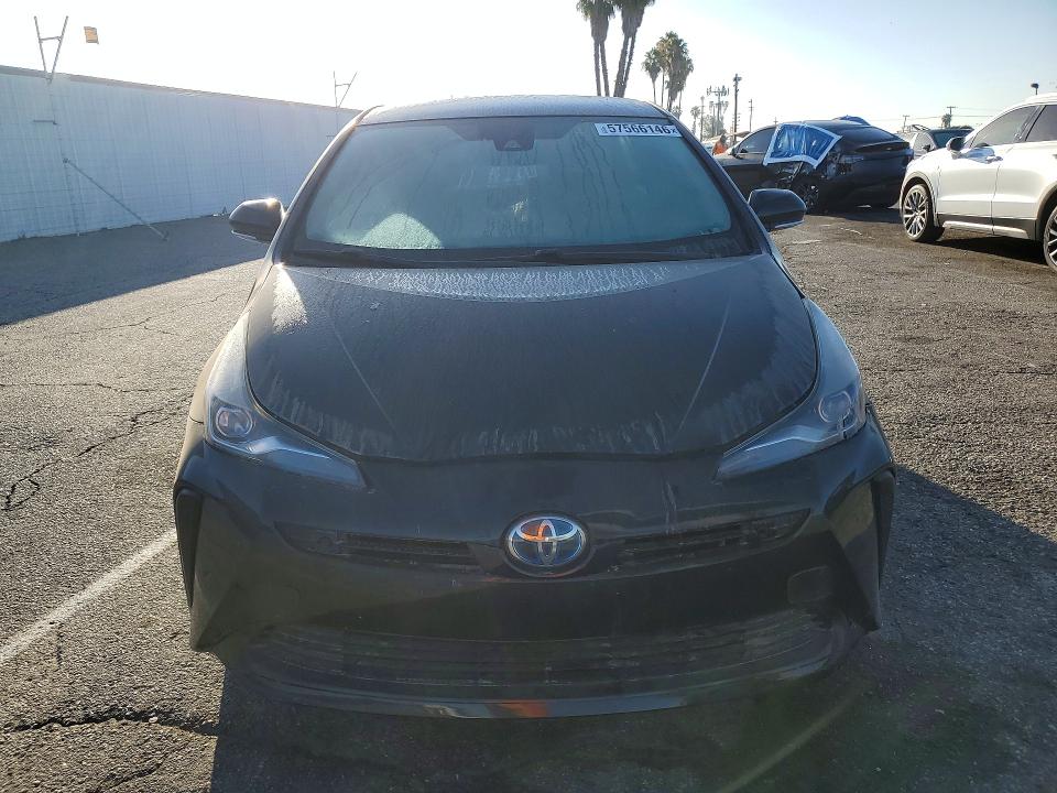 2019 Toyota Prius VIN JTDKARFU6K3079406 COPART salvage auction — REAR END, Ca - Salvage Certificate, sold $80 on 2026-07-24 (photo 5)