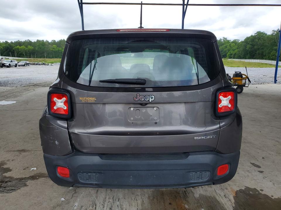 2016 Jeep VIN ZACCJAAT4GPE34144 COPART salvage auction — REAR END, Ga - Cert Of Title-Salvage, sold $1,350 on 2026-08-13 (photo 6)