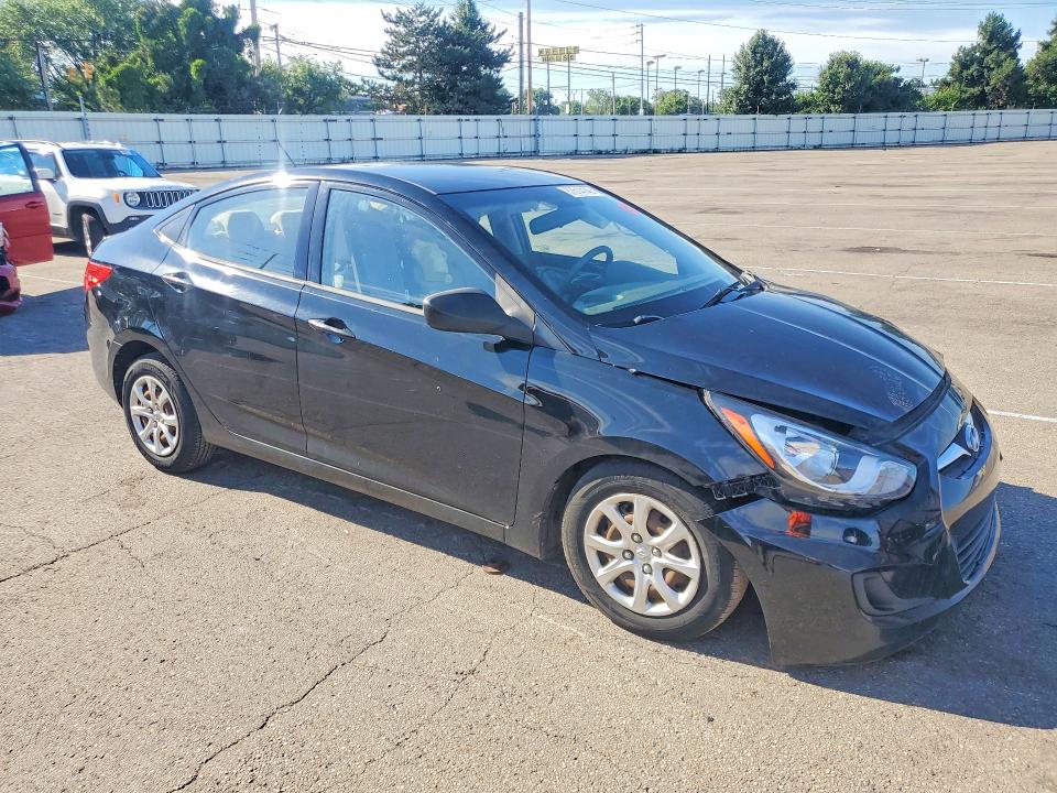2013 Hyundai Accent VIN KMHCT4AE1DU448912 COPART salvage auction — FRONT END, Oh - Cert Of Title-Salvage, sold $80 on 2026-07-15 (photo 4)