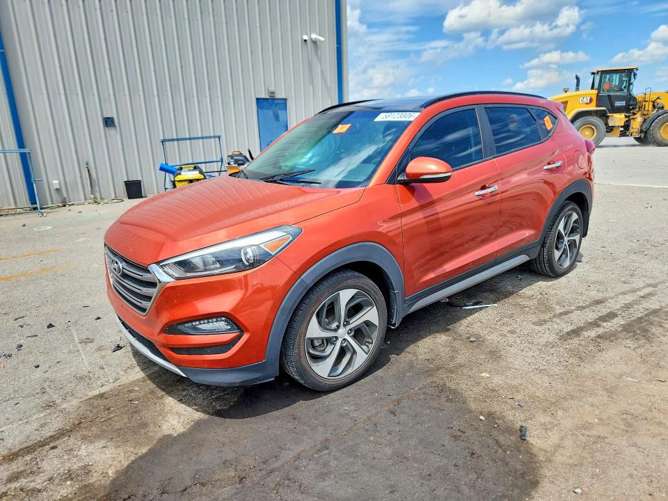 2017 Hyundai VIN KM8J33A22HU317291 COPART salvage auction — SIDE, Fl - Cert Of Title Slvg Rebuildable, sold $3,300 on 2026-07-13 (photo 1)