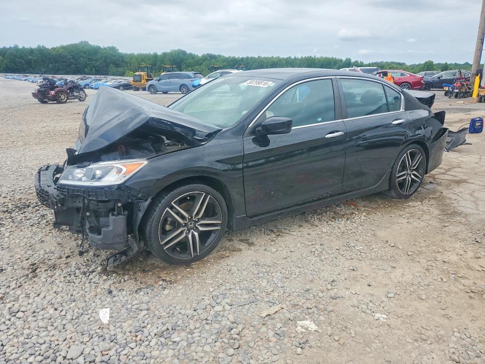 2017 Honda Accord VIN 1HGCR2F53HA165307 COPART salvage auction — FRONT END, Salvage Title, sold $1,100 on 2026-07-26 (photo 1)
