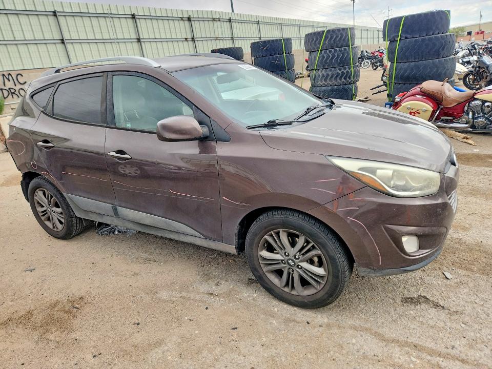 2014 Hyundai Tucson VIN KM8JU3AG5EU862020 COPART salvage auction — REAR END, Nm - Cert Of Title-Salvage, sold $1,200 on 2026-07-13 (photo 4)