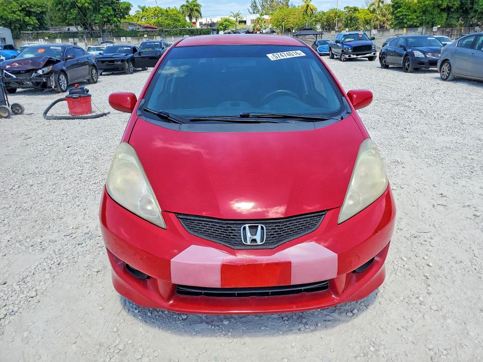 2009 Honda Fit VIN JHMGE88679S058453 COPART salvage auction — REAR END, Fl - Cert Of Title Slvg Rebuildable, sold $600 on 2026-07-10 (photo 5)