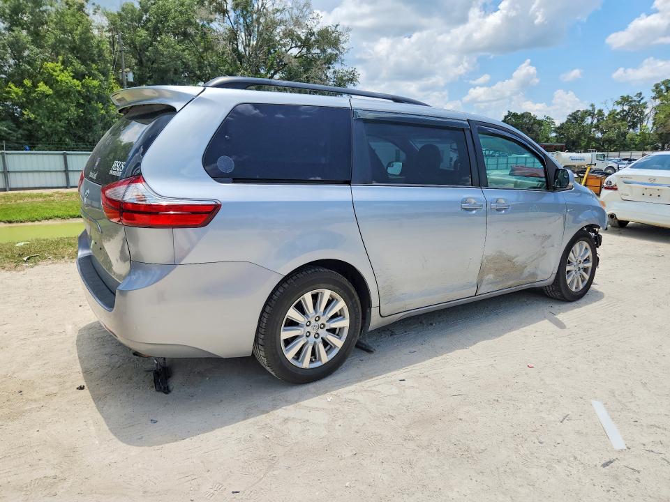 2017 Toyota Sienna VIN 5TDJZ3DC2HS146392 COPART salvage auction — FRONT END, Fl - Cert Of Title Slvg Rebuildable, sold $4,550 on 2026-07-21 (photo 3)