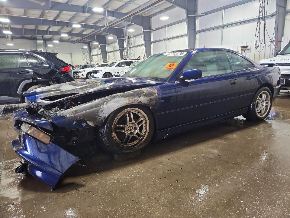 1992 BMW 8er VIN WBAEG1317NCB42654 COPART salvage auction — BURN, Mn - Cert Of Title-Salvage, sold $6,900 on 2026-07-21 (photo 1)