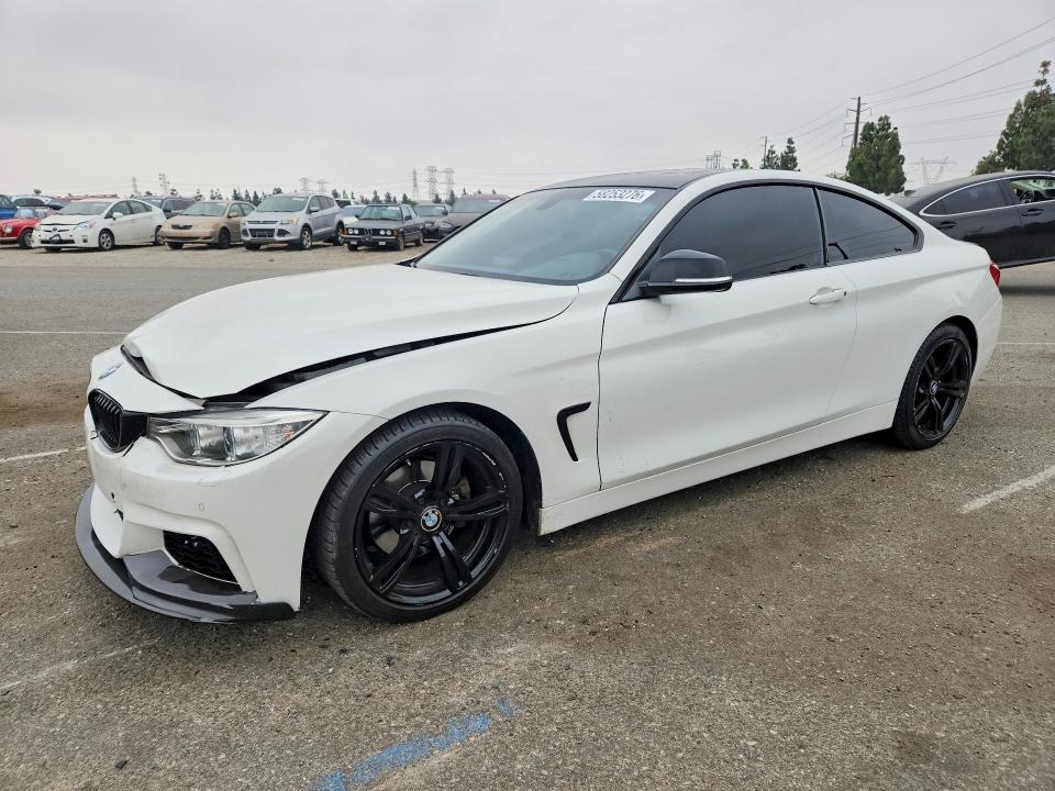 2015 BMW 4er VIN WBA3N7C5XFK223140 COPART salvage auction — FRONT END, Ca - Salvage Certificate, sold $2,300 on 2026-07-16 (photo 1)