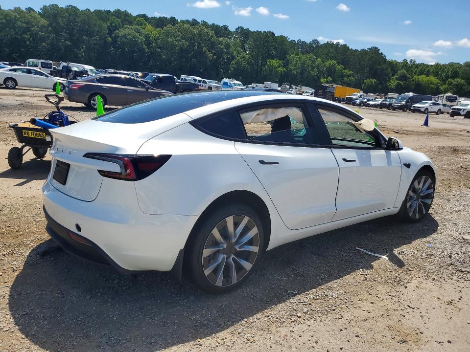 2026 Tesla Model 3 VIN 5YJ3E1EA6TF118193 COPART salvage auction — ROLLOVER, Ms - Cert Of Title-Salvaged, sold $7,800 on 2026-07-10 (photo 3)