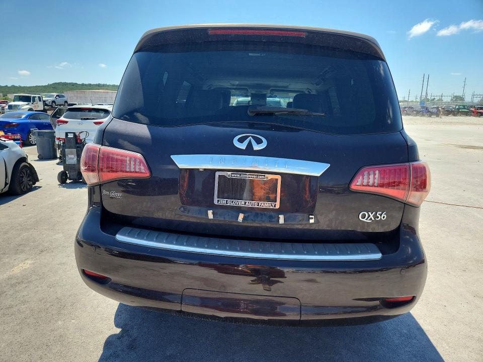 2012 Infiniti Qx56 VIN JN8AZ2NC3C9316540 COPART salvage auction — FRONT END, Ok - Cert Of Title-Salvage, sold $875 on 2026-07-15 (photo 6)