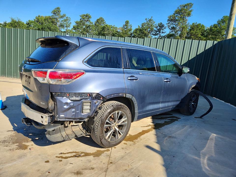 2016 Toyota Highlander VIN 5TDKKRFH5GS502692 COPART salvage auction — SIDE, Sc - Cert Of Title-Salvage, sold $5,600 on 2026-07-30 (photo 3)