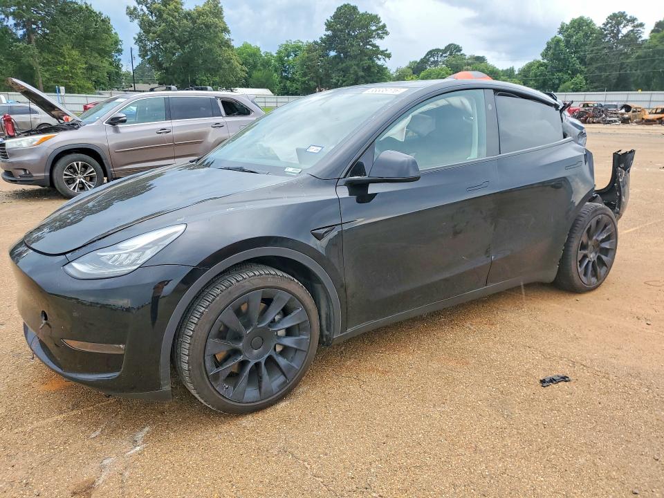 2023 Tesla VIN 7SAYGDEE8PA146961 COPART salvage auction — REAR END, TX - SALVAGE VEHICLE TITLE (P), sold $6,300 on 2026-07-20 (photo 1)