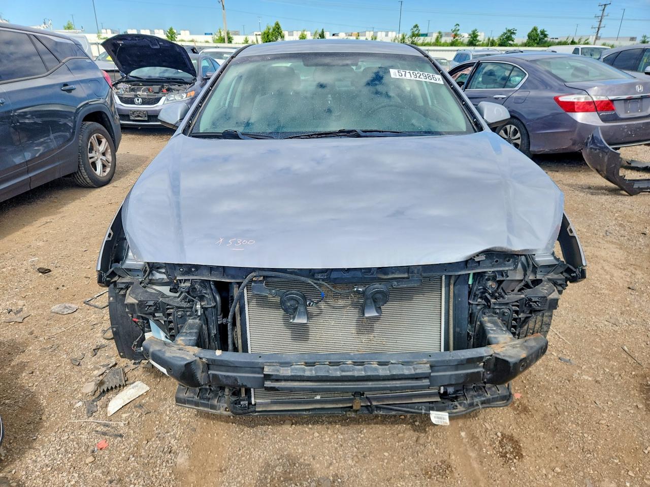 2017 Hyundai Sonata VIN 5NPE24AF7HH450432 COPART salvage auction — Front End, IL - SALVAGE CERTIFICATE, sold $1,500 on 2026-07-09 (photo 5)