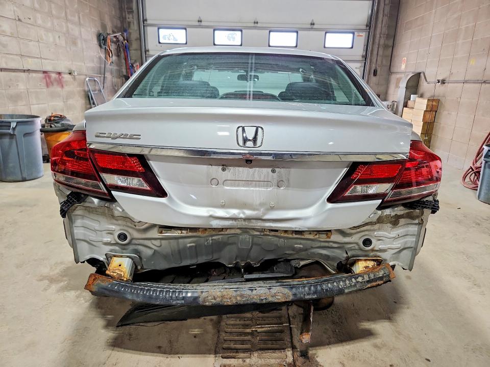 2013 Honda Civic VIN 19XFB2F82DE067998 COPART salvage auction — REAR END, Mn - Cert Of Title-Prior Salvage, sold $1,050 on 2026-07-09 (photo 6)