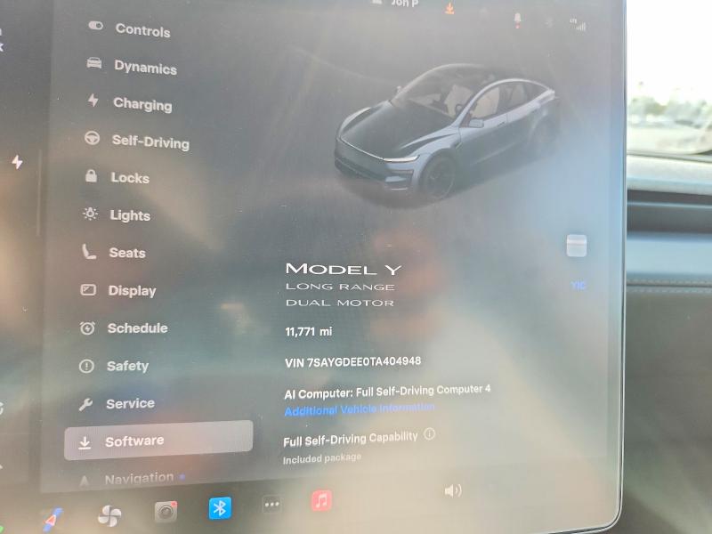 2026 Tesla VIN 7SAYGDEE0TA404948 COPART salvage auction — FRONT END, Tx - Salvage Vehicle Title, sold $20,600 on 2026-07-02 (photo 9)