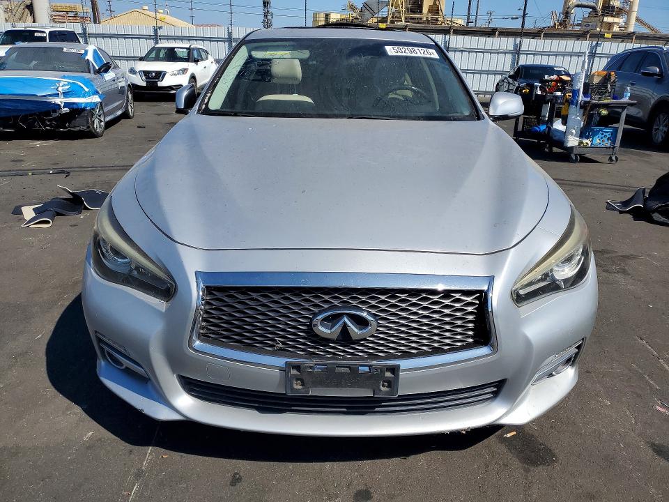 2017 Infiniti Q50 VIN JN1EV7AP0HM731675 COPART salvage auction — VANDALISM, Ca - Salvage Certificate, sold $3,950 on 2026-07-20 (photo 5)