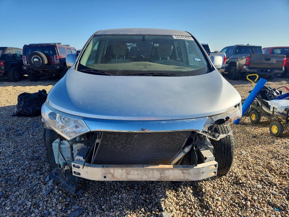 2014 Nissan Quest VIN JN8AE2KP3E9100693 COPART salvage auction — FRONT END, Tx - Salvage Vehicle Title, sold $325 on 2026-07-21 (photo 5)