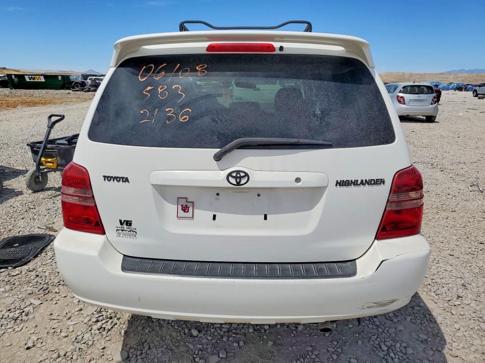 2003 Toyota Highlander VIN JTEGF21A230120656 COPART salvage auction — MECHANICAL, Ut - Certificate Of Title, sold $775 on 2026-07-17 (photo 6)