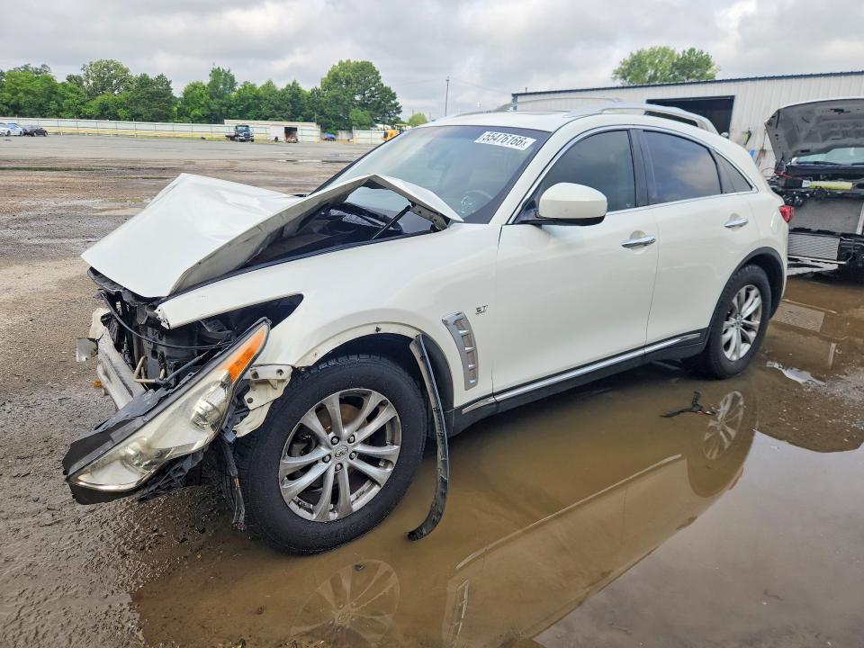 2015 Infiniti Qx70 VIN JN8CS1MU8FM380513 COPART salvage auction — FRONT END, La - Cert Of Title-Salvage, sold $150 on 2026-07-02 (photo 1)
