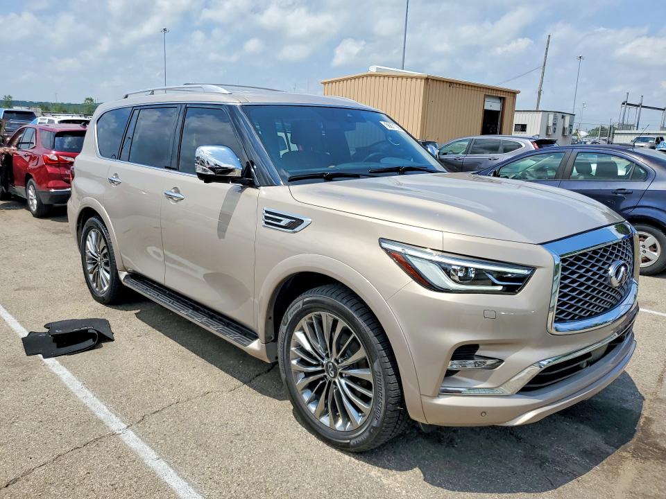 2021 Infiniti Qx80 VIN JN8AZ2BE9M9272115 COPART salvage auction — BURN, OH - CERT OF TITLE-SALVAGE, sold $24,600 on 2026-07-22 (photo 4)
