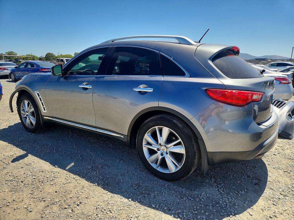 2014 Infiniti Qx70 VIN JN8CS1MU5EM451374 COPART salvage auction — FRONT END, Ca - Salvage Certificate, sold $775 on 2026-07-28 (photo 2)