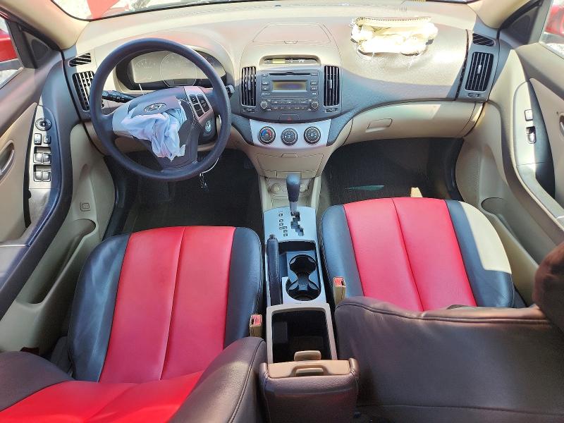 2009 Hyundai Elantra VIN KMHDU46D99U640166 COPART salvage auction — FRONT END, Fl - Cert Of Title Slvg Rebuildable, sold $450 on 2026-07-13 (photo 8)