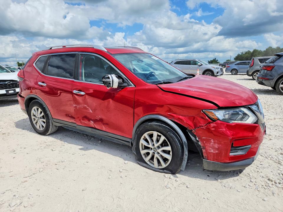 2017 Nissan Rogue VIN JN8AT2MV2HW270910 COPART salvage auction — FRONT END, Tx - Salvage Vehicle Title, sold $70 on 2026-07-16 (photo 4)