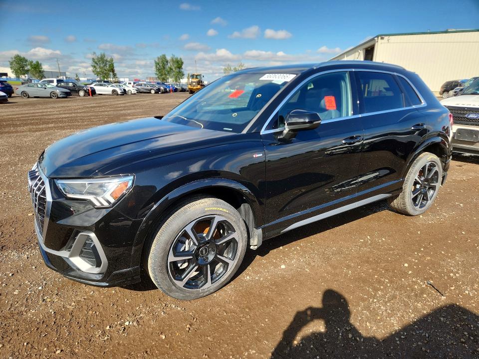 2023 Audi Q3 VIN WA1EECF31P1129163 COPART salvage auction — VANDALISM, AB - BOS - ACTIVE, sold $6,700 on 2026-07-21 (photo 1)
