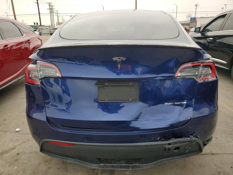 2022 Tesla Model y VIN 7SAYGDEEXNF429524 COPART salvage auction — REAR END, Ca - Salvage Certificate, sold $12,000 on 2026-07-27 (photo 6)