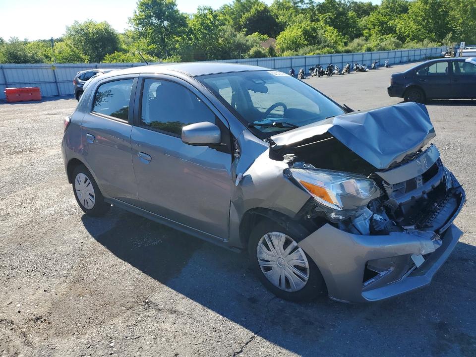 2021 Mitsubishi Mirage VIN ML32AUHJ0MH014338 COPART salvage auction — FRONT END, Pa - Certificate Of Salvage, sold $500 on 2026-07-14 (photo 4)