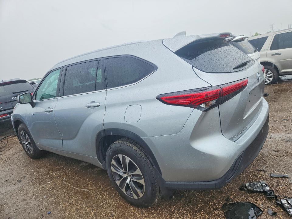 2021 Toyota Highlander VIN 5TDGBRCH1MS534044 COPART salvage auction — FRONT END, Pa - Certificate Of Salvage, sold $1,100 on 2026-07-28 (photo 2)