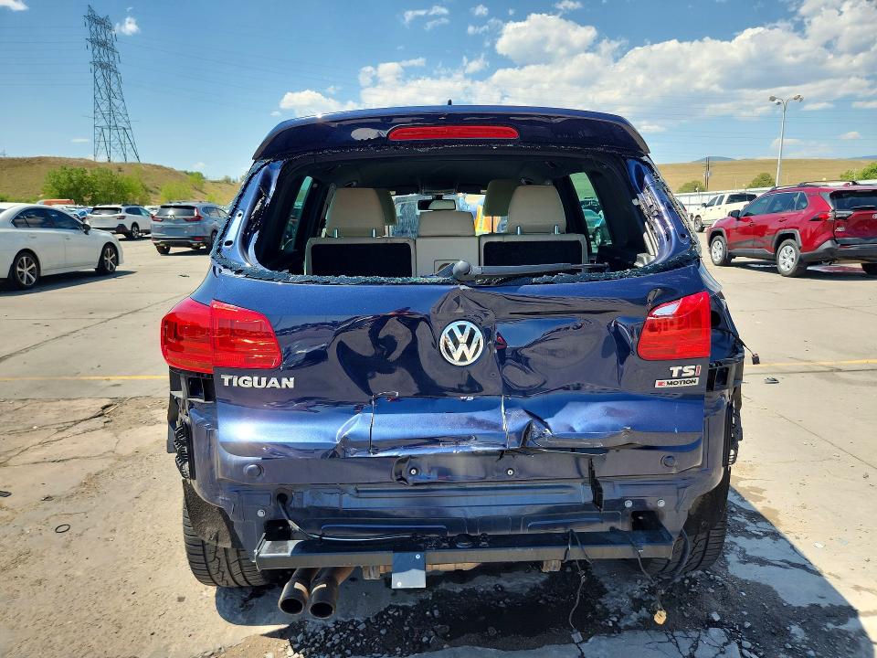 2016 Volkswagen Tiguan VIN WVGBV7AX5GW606931 COPART salvage auction — REAR END, Co - Public - Salvage Title, sold $2,650 on 2026-08-03 (photo 6)
