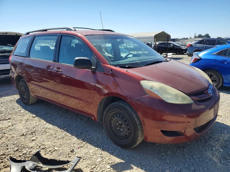 2006 Toyota Sienna VIN 5TDZA23C76S518800 COPART salvage auction — REAR END, Ca - Salvage Certificate, sold $600 on 2026-07-14 (photo 4)