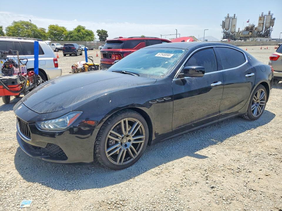 2015 Maserati Ghibli VIN ZAM57XSA4F1141426 COPART salvage auction — MINOR DENT/SCRATCHES, Ca - Dis/Dlr/Exp Only Clean Title (P), sold $4,250 on 2026-07-09 (photo 1)